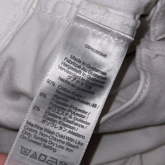 Madewell Women’s Size 27 Stovepipe Jeans in Pure White / Style MC636 - Picture 7 of 9